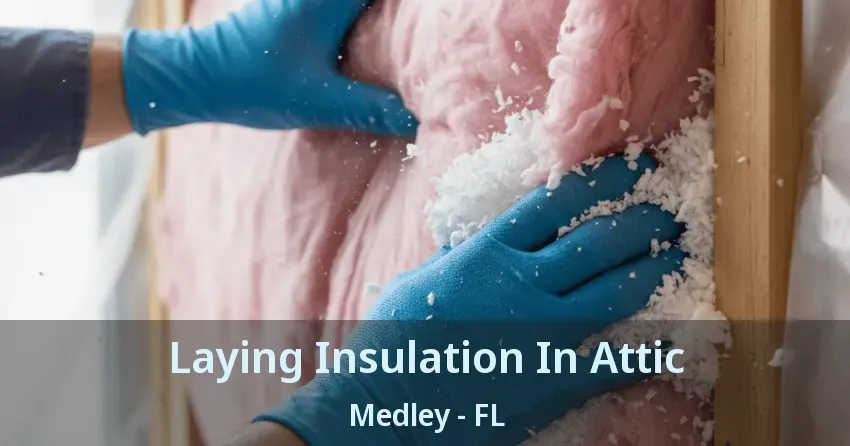 Laying Insulation In Attic Medley - FL
