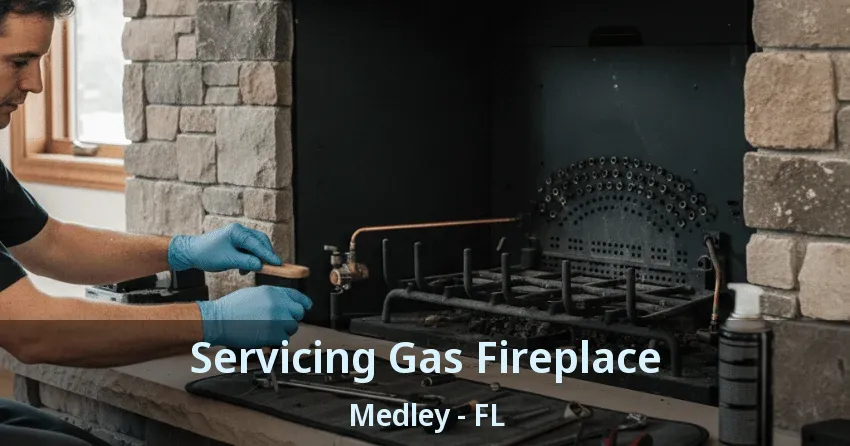 Servicing Gas Fireplace Medley - FL